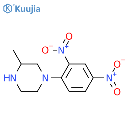 1-(2,4-Dinitrophenyl)-3-methylpiperazine structure