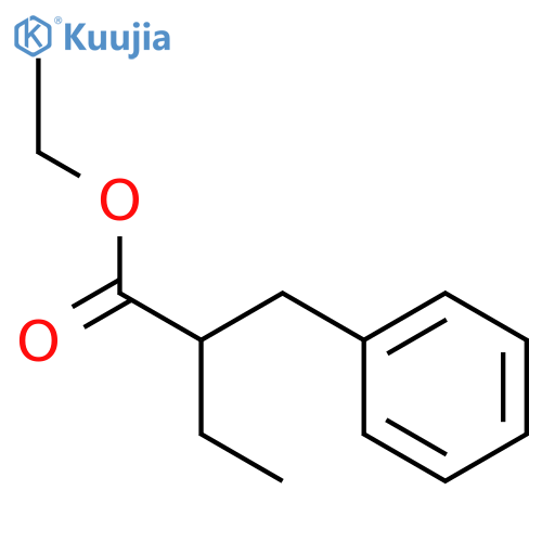 Benzenepropanoic acid, a-ethyl-, ethyl ester structure