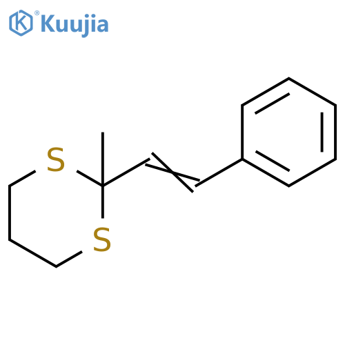 1,3-Dithiane, 2-methyl-2-(2-phenylethenyl)- structure