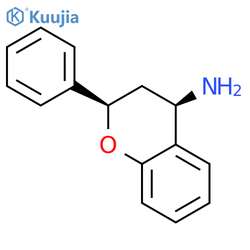 2H-1-Benzopyran-4-amine, 3,4-dihydro-2-phenyl-, (2R-cis)- structure