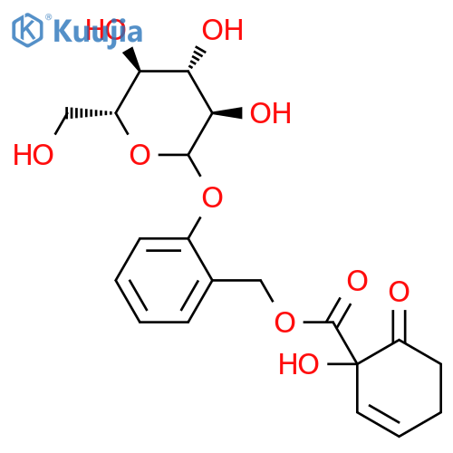 b-D-Glucopyranoside,2-[[[(1-hydroxy-6-oxo-2-cyclohexen-1-yl)carbonyl]oxy]methyl]phenyl structure
