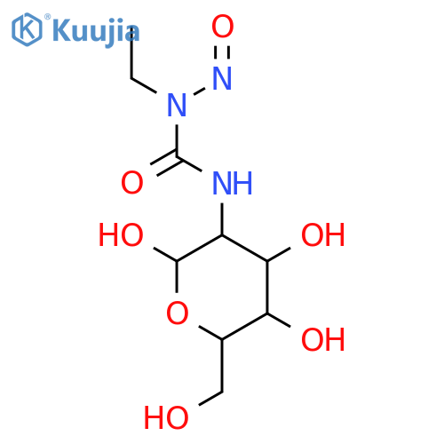 Glucopyranose,2-deoxy-2-(3-ethyl-3-nitrosoureido)-, D- (8CI) structure