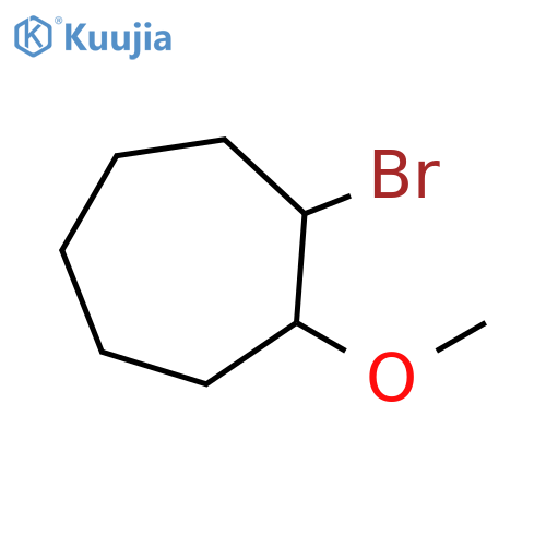 1-bromo-2-methoxycycloheptane structure