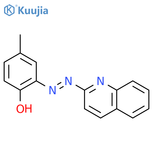 Phenol, 4-methyl-2-(2-quinolinylazo)- structure