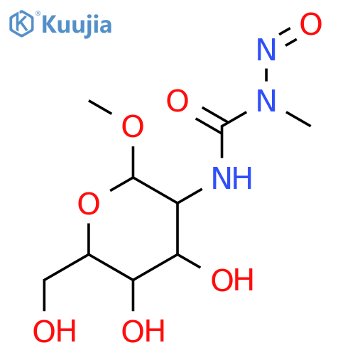 b-D-Glucopyranoside, methyl2-deoxy-2-[[(methylnitrosoamino)carbonyl]amino]- structure