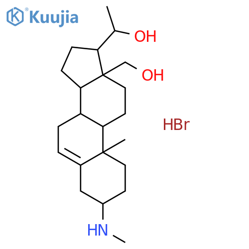 Pregn-5-ene-18,20a-diol, 3b-(methylamino)-, hydrobromide(8CI) structure