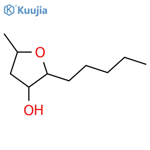 3-Furanol,tetrahydro-5-methyl-2-pentyl- structure