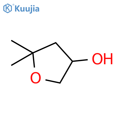 5,5-dimethyltetrahydrofuran-3-ol structure