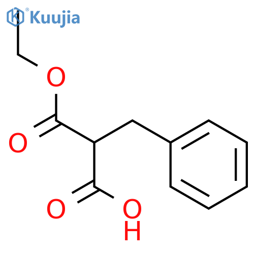 Propanedioic acid,2-(phenylmethyl)-, 1-ethyl ester structure