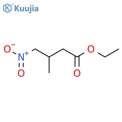 Butanoic acid,3-methyl-4-nitro-, ethyl ester structure