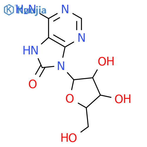 Adenosine,7,8-dihydro-8-oxo- structure
