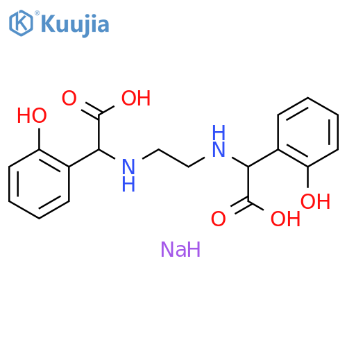 tetrasodium 2-(2-hydroxyphenyl)-2-[2-[[1-(2-hydroxyphenyl)-2-oxido-2-oxo-ethyl]amino]ethylamino]acetate structure