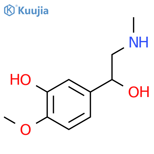5-1-hydroxy-2-(methylamino)ethyl-2-methoxyphenol structure