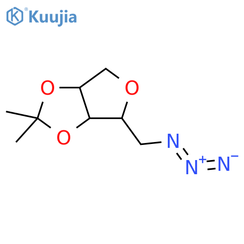Ribitol, 2,5-anhydro-1-azido-1-deoxy-3,4-O-isopropylidene-,DL- (8CI) structure