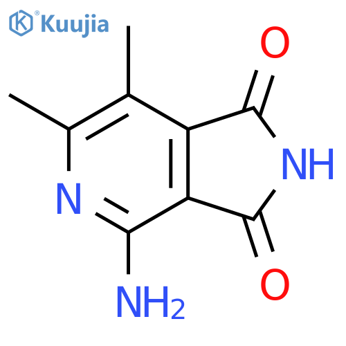4-amino-6,7-dimethyl-1H-Pyrrolo[3,4-c]pyridine-1,3(2H)-dione structure