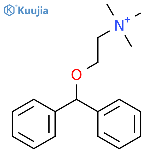 Ethanaminium, 2-(diphenylmethoxy)-N,N,N-trimethyl- structure
