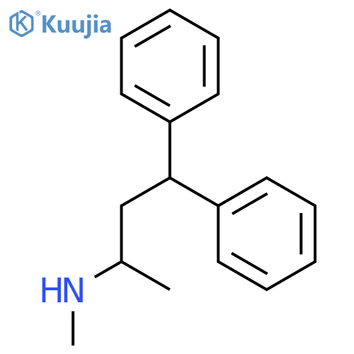 Benzenepropanamine, N,a-dimethyl-g-phenyl- structure
