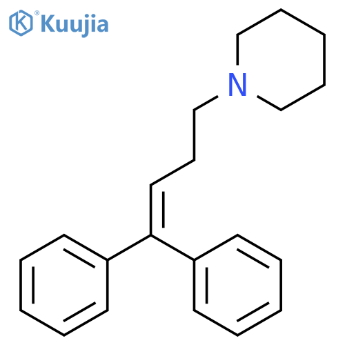 Piperidine, 1-(4,4-diphenyl-3-butenyl)- structure