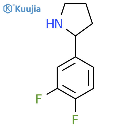 2-(3,4-difluorophenyl)pyrrolidine structure