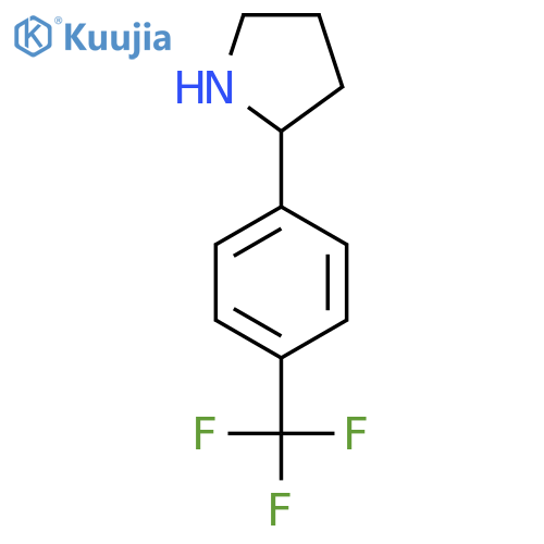 2-[4-(trifluoromethyl)phenyl]pyrrolidine structure