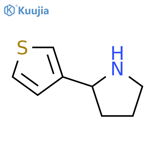2-(Thiophen-3-yl)pyrrolidine structure
