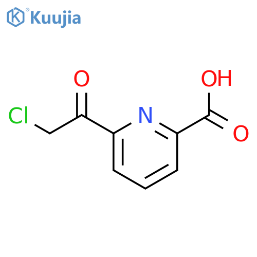 2-Pyridinecarboxylicacid, 6-(2-chloroacetyl)- structure