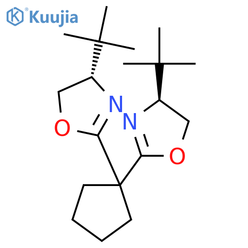 Oxazole, 2,2'-cyclopentylidenebis[4-(1,1-dimethylethyl)-4,5-dihydro-, (4S,4'S)- structure