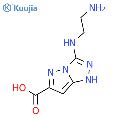 1H-Pyrazolo[5,1-c]-1,2,4-triazole-6-carboxylicacid, 3-[(2-aminoethyl)amino]- structure