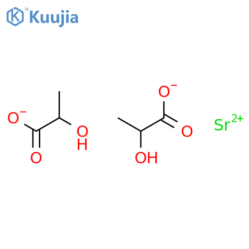 Propanoic acid,2-hydroxy-, strontium salt (2:1) structure