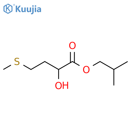 Butanoic acid, 2-hydroxy-4-(methylthio)-, 2-methylpropyl ester structure