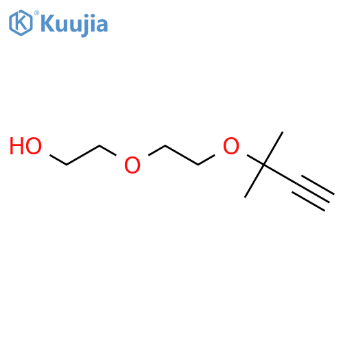 Ethanol,2-[2-[(1,1-dimethyl-2-propyn-1-yl)oxy]ethoxy]- structure