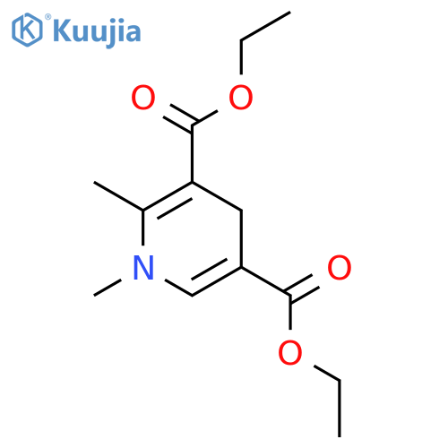 3,5-Pyridinedicarboxylic acid, 1,4-dihydro-1,2-dimethyl-, diethyl ester structure