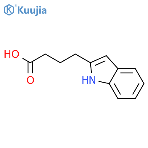 4-(1H-indol-2-yl)butanoic acid structure