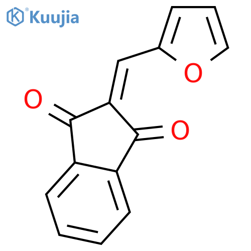 1H-Indene-1,3(2H)-dione, 2-(2-furanylmethylene)- structure