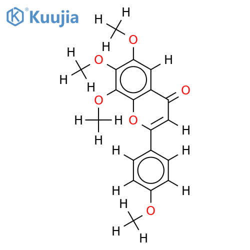 5,6,7,4'-Trimethoxy-isoflavon structure