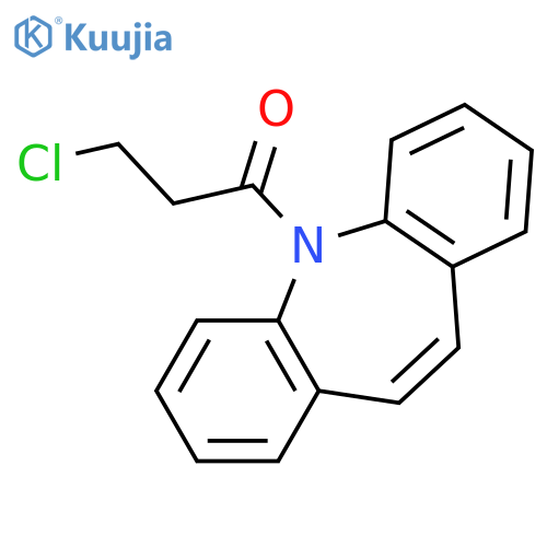 3-Chloro-1-dibenzo[b,f]azepin-5-yl-propan-1-one structure