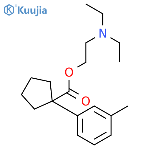Cyclopentanecarboxylicacid, 1-(3-methylphenyl)-, 2-(diethylamino)ethyl ester structure