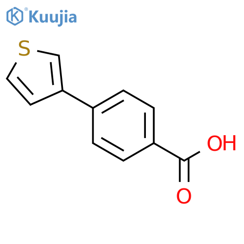 4-(Thiophen-3-yl)benzoic acid structure