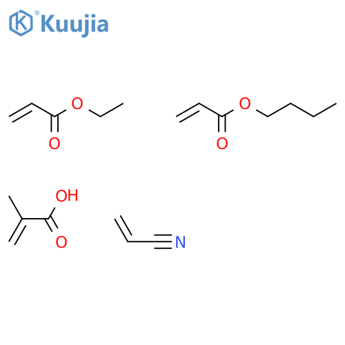 2-Propenoicacid,2-methyl-,polymerwithbutyl2-propenoate,ethyl2-propenoateand2-propenenitrile structure