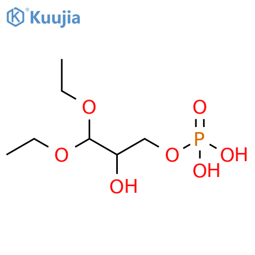 1,2-Propanediol, 3,3-diethoxy-, 1-(dihydrogen phosphate) structure