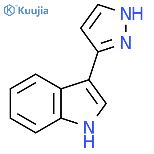 3-(1H-Pyrazol-3-yl)-1H-indole structure