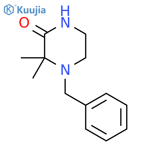 4-Benzyl-3,3-dimethylpiperazin-2-one structure