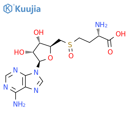 (2S)-2-Amino-4-[[(2S,3S,4R,5R)-5-(6-aminopurin-9-yl)-3,4-dihydroxyoxolan-2-yl]methylsulfinyl]butanoic acid structure