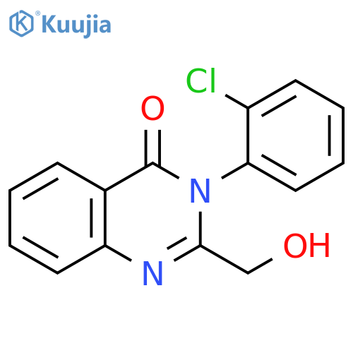 4(3H)-Quinazolinone, 3-(2-chlorophenyl)-2-(hydroxymethyl)- structure
