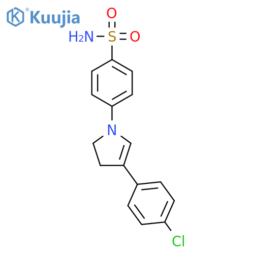 4-[4-(4-Chlorophenyl)-2,3-dihydro-1H-pyrrol-1-yl]benzene-1-sulfonamide structure