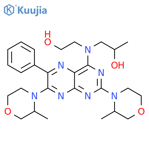 2-Propanol,1-[[2,7-bis(3-methyl-4-morpholinyl)-6-phenyl-4-pteridinyl](2-hydroxyethyl)amino]- structure