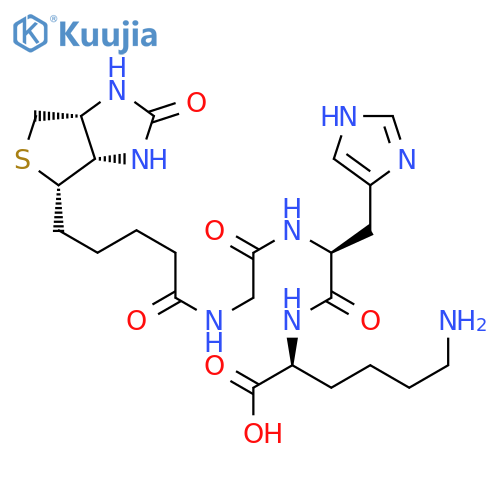 Biotinyl-GHK tripeptide structure