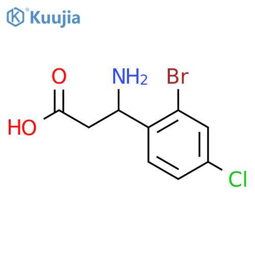 3-Amino-3-(2-bromo-4-chlorophenyl)propanoic Acid structure