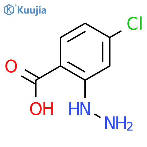 4-Chloro-2-hydrazinylbenzoic Acid structure