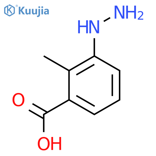 3-hydrazinyl-2-methylbenzoic acid structure